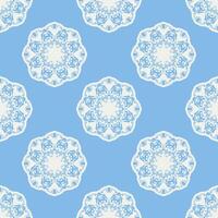 Quatrefoil geometric seamless pattern, background, vector illustration in mint blue, soft turquoise color and white.