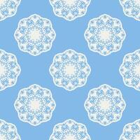 Quatrefoil geometric seamless pattern, background, vector illustration in mint blue, soft turquoise color and white.