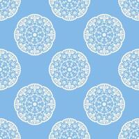Quatrefoil geometric seamless pattern, background, vector illustration in mint blue, soft turquoise color and white.