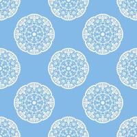 Quatrefoil geometric seamless pattern, background, vector illustration in mint blue, soft turquoise color and white.