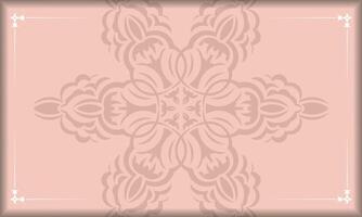 A pink background with a square pattern vector