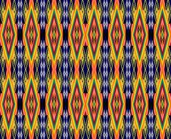seamless geometric ethnic pattern design vector