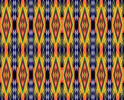 seamless geometric ethnic pattern design vector