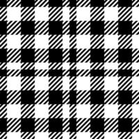 plaid black and white seamless pattern vector