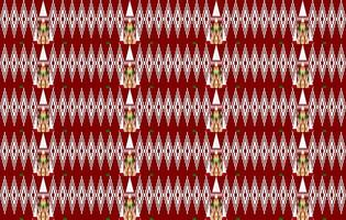 seamless geometric ethnic pattern design vector