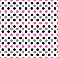 black and pink polka dots vector