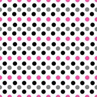 black and pink polka dots vector