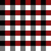 plaid black and red seamless pattern vector