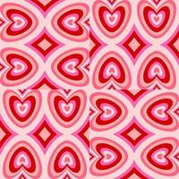 seamless pattern with hearts background vector