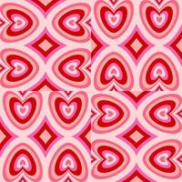 seamless pattern with hearts background vector