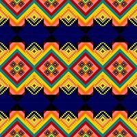 seamless geometric ethnic pattern background vector