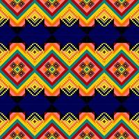 seamless geometric ethnic pattern background vector