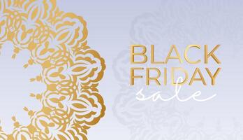 Poster for black friday beige color with abstract pattern vector