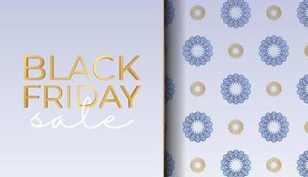 Poster For black friday beige color with abstract ornament vector