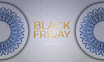 Poster Template For Black Friday Beige Color Geometric Pattern vector