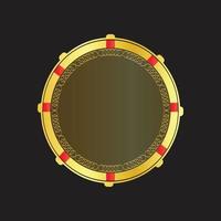 ancient asian drum vector