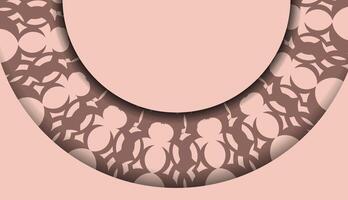 A brown and white patterned necklace with a loop vector
