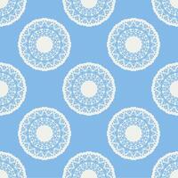 Quatrefoil geometric seamless pattern, background, vector illustration in mint blue, soft turquoise color and white.