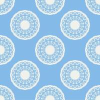 Quatrefoil geometric seamless pattern, background, vector illustration in mint blue, soft turquoise color and white.