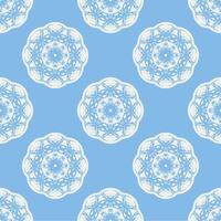 Quatrefoil geometric seamless pattern, background, vector illustration in mint blue, soft turquoise color and white.
