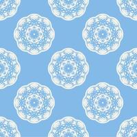 Quatrefoil geometric seamless pattern, background, vector illustration in mint blue, soft turquoise color and white.