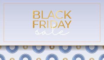 Beige Round Pattern Black Friday Party Poster vector