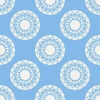 Quatrefoil geometric seamless pattern, background, vector illustration in mint blue, soft turquoise color and white.