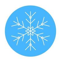 icono de copo de nieve de invierno vectorial. ilustración para web vector