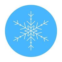 icono de copo de nieve de invierno vectorial. ilustración para web vector