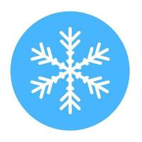 icono de copo de nieve de invierno vectorial. ilustración para web vector