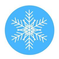 icono de copo de nieve de invierno vectorial. ilustración para web vector