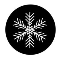 icono de copo de nieve de invierno vectorial. ilustración para web vector