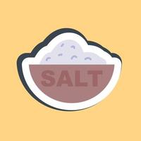 Sticker salt. Day of the dead celebration elements. Good for prints, posters, logo, party decoration, greeting card, etc. vector