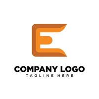 letra de diseño de logotipo e adecuada para empresa, comunidad, logotipos personales, logotipos de marca vector