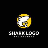 Shark logo mascot design illustration vector