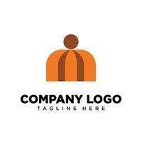 letra de diseño de logotipo m adecuada para empresa, comunidad, logotipos personales, logotipos de marca vector