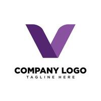 letra de diseño de logotipo v adecuada para empresa, comunidad, logotipos personales, logotipos de marca vector