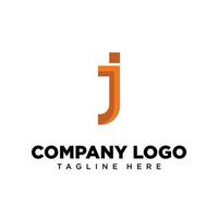 letra de diseño de logotipo j adecuada para empresa, comunidad, logotipos personales, logotipos de marca vector