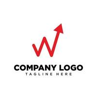 letra de diseño de logotipo w adecuada para empresa, comunidad, logotipos personales, logotipos de marca vector
