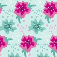 Floral seamless pattern. Hand drawing Flowers. Vector design for paper, cover, fabric, interior decor and other users. Vector illustration