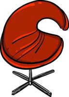 Weird chair, illustration, vector on white background