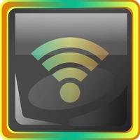 Wi-Fi grey vector icon illustration with colorful details on white background