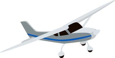 avión volador, ilustración, vector sobre fondo blanco