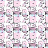 Lemonade pattern, illustration, vector on white background