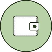 Small wallet, illustration, vector on white background.