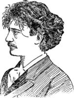 Paderewski, vintage illustration vector