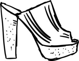 zapatos de niñas, ilustración, vector sobre fondo blanco.