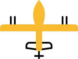 Army drone, illustration, vector on a white background.