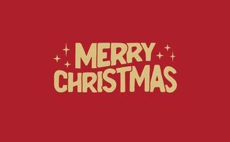 Merry christmas, lettering typography isolated. Vector holiday message element with sparks.