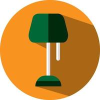 Green lamp, illustration, vector, on a white background. vector